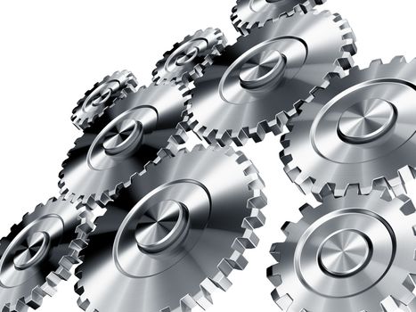 3d rendering of cog wheels