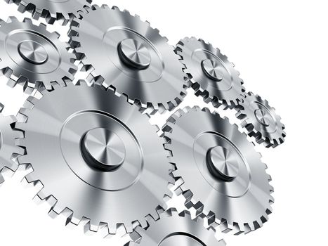 3d rendering of cog wheels