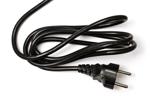 Electric plug isolated on the white background 
