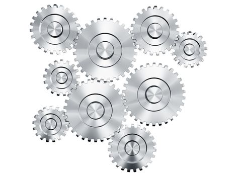 3d rendering of cog wheels