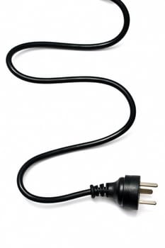 Electric plug isolated on the white background 
