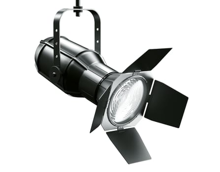 3d rendering of a spotlght on a white background