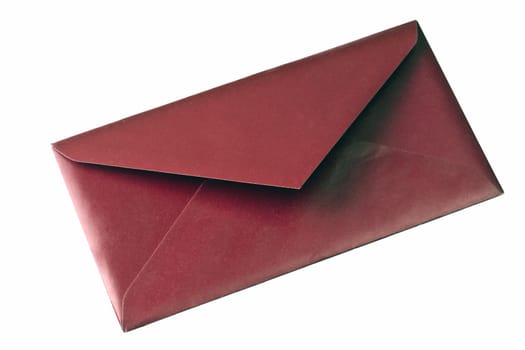 A red envelope isolated on white background