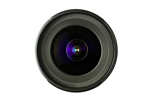 A camera Lens isolated on white background