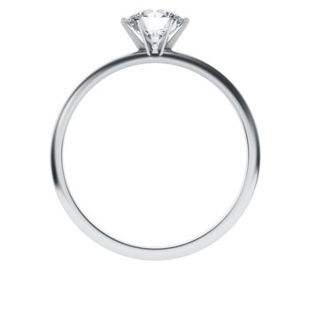 3d rendering of a diamond ring