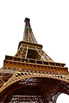 Eiffel Tower closeup.
Paris, France.