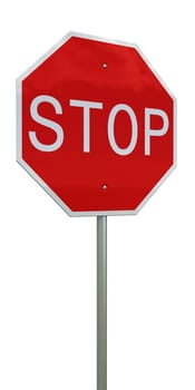3d rendering of a stop sign