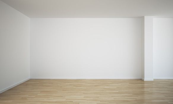 3d rendering of an empty room