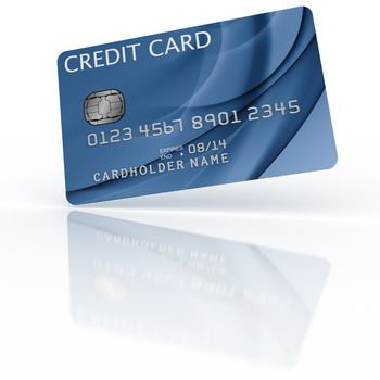 3d rendering of a credit card