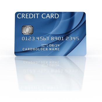 3d rendering of a credit card