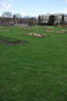 beautiful and colorful Imperial Gardens in Cheltenham, Gloucestershite (England)