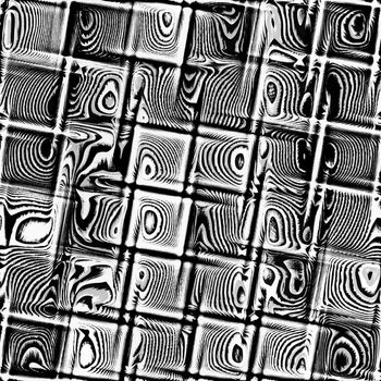 texture of dirty black and white cubes with rings 