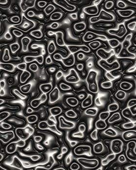 seamless 3d texture of black and white silicon drops