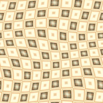 seamless texture of tan 3d blocks in a wave