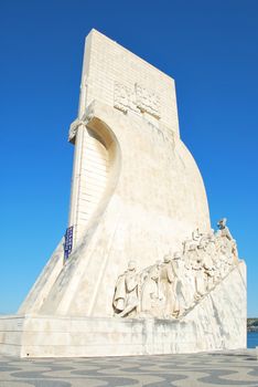 famous discoveries monument of navigators statues in a stone caravel