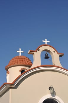 beautiful greek church in Kos, Greece (gorgeous blue sky)