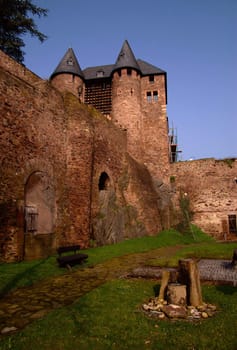 Castle "Burg Hengebach" in Heimbach, Germany