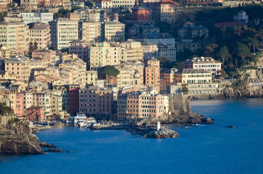 Camogli is a  characteristic famous little town near Genoa, Italy