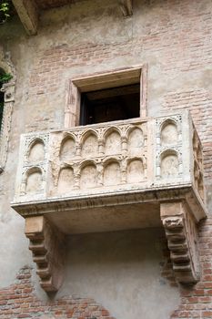 The famous balcony of Juliet Capuleti's home in Verona