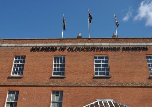 soldiers of Gloucestershire museum in Gloucester docks, England