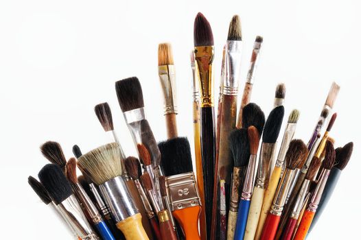 Collection of art paintbrush of different size