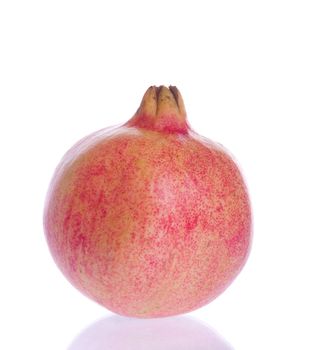fresh pomegranate fruit isolated on white background