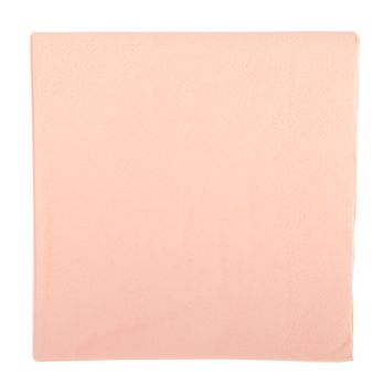 pink paper napkin isolated on white background