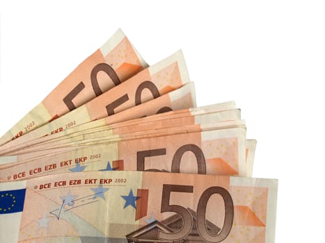 Euro bank notes money (European Union currency)