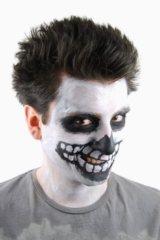 portrait of a creepy skeleton guy perfect for Carnival