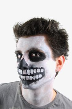 portrait of a creepy skeleton guy perfect for Carnival