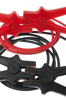 Jumper Cables Isolated on a White Background.