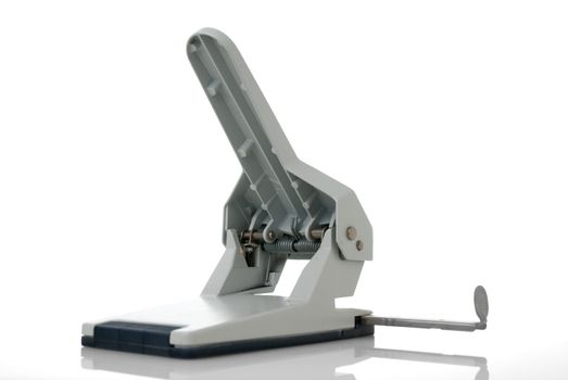 White hole puncher  isolated on white background.