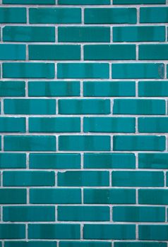 Blue rectangular ceramic tiles seamless texture.