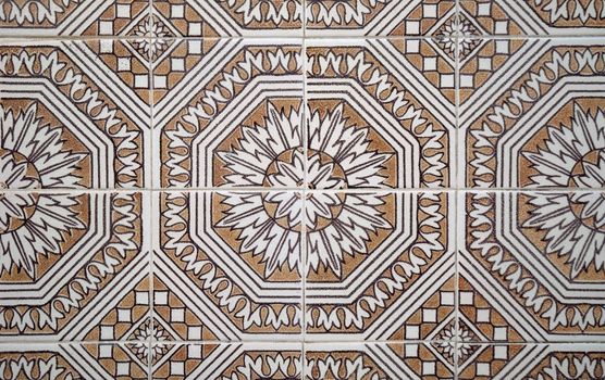 Detail of Portuguese glazed tiles.