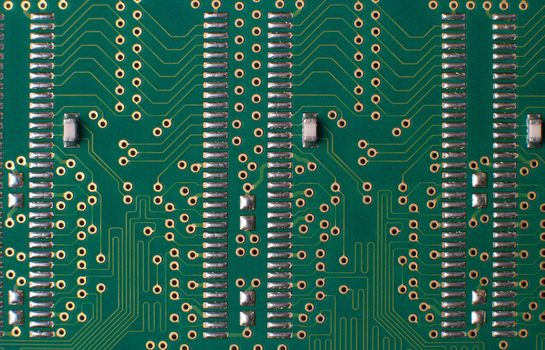 Memory chip circuit board detail.