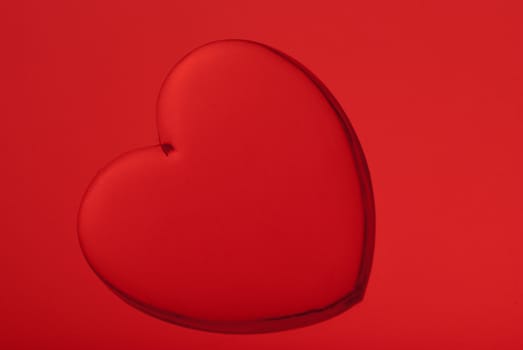Acrylic heart shape miniature, great for Valentine's day background designs.
