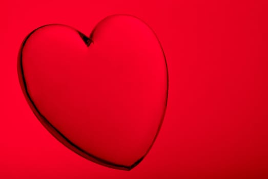 Acrylic heart shape miniature, great for Valentine's day background designs.