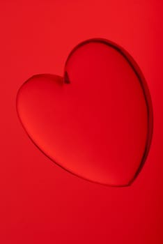 Acrylic heart shape miniature, great for Valentine's day background designs.