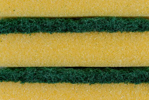 Green and yellow Sponge texture detail.
