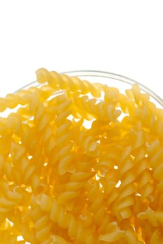 Fusilli is a long, thick, corkscrew shaped pasta.