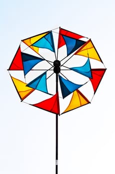 This image shows a colored pinwheel