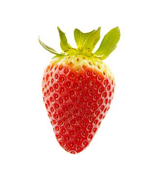 Fresh strawberry isolated on white background