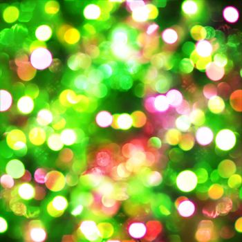 Background of defocused colorful light dots