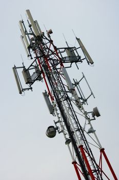 Top of GSM transmitter tower