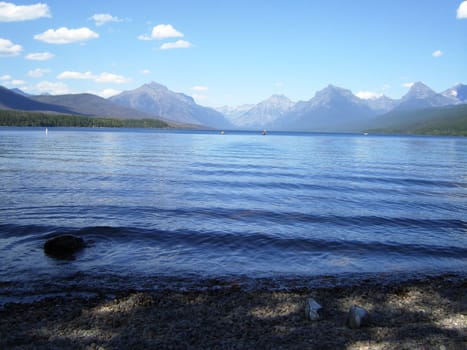 Mountains and water