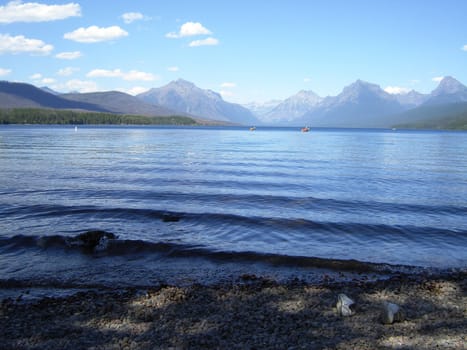 Mountains and water