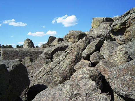 Rocks and sky