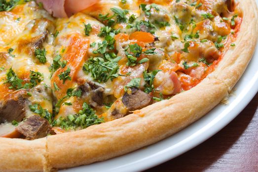Pizza and italian kitchen. Studio. ,Close-up