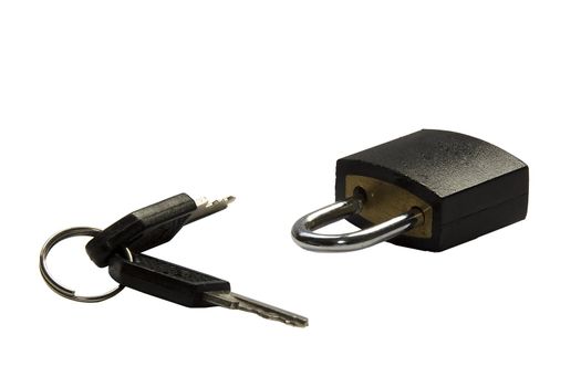 a padlock used for safety in suitcases