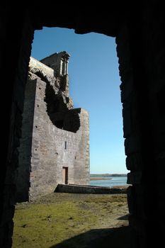 an old ancient castle on the shannon river in ireland